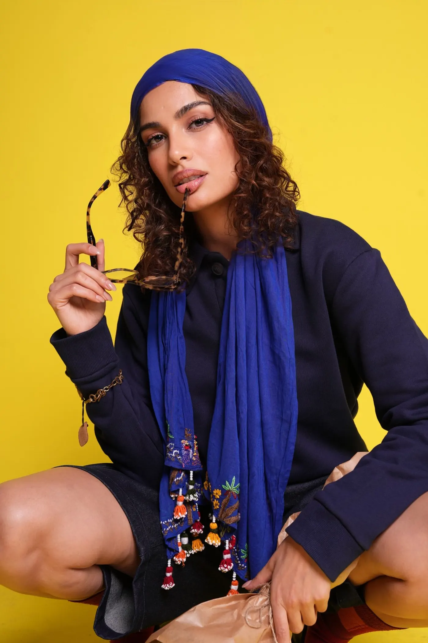 Ines El Gharbi — fashion and editorial model at FACES by TDA, London modelling agency